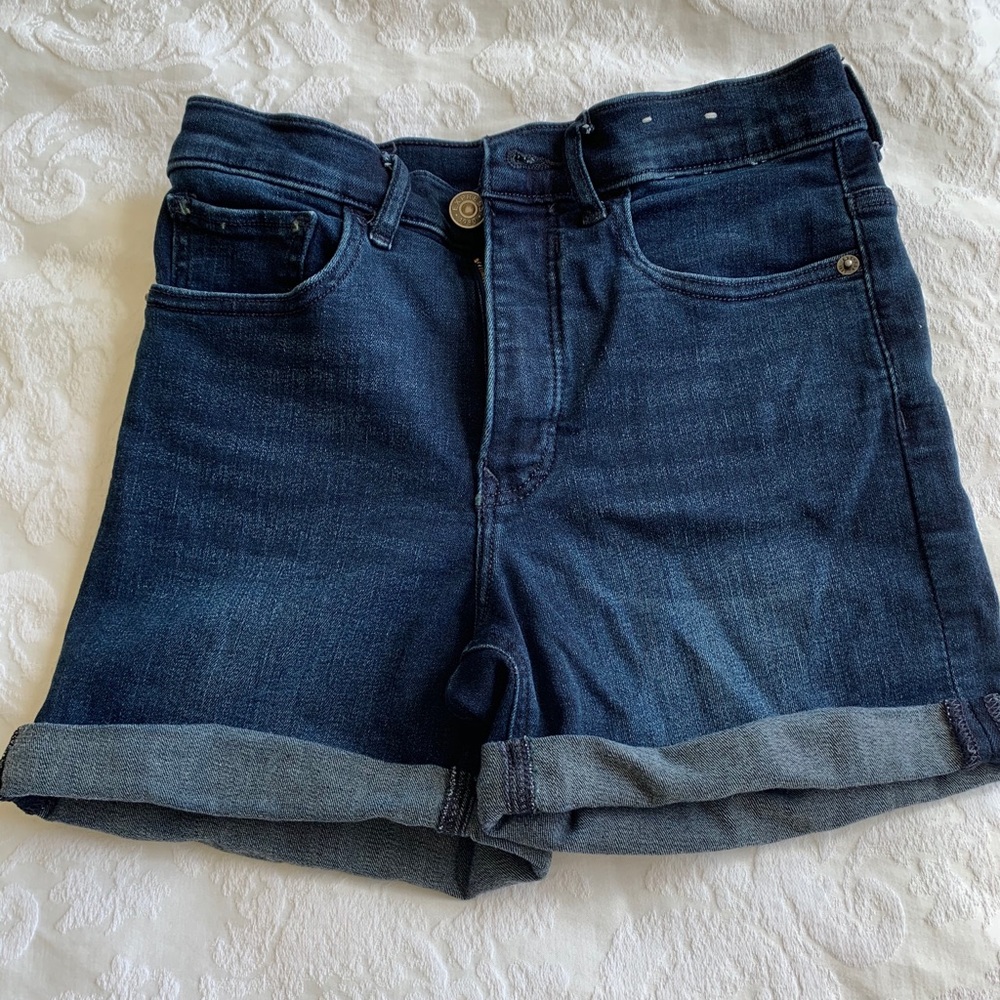 Express High Rise Jeans Shorts